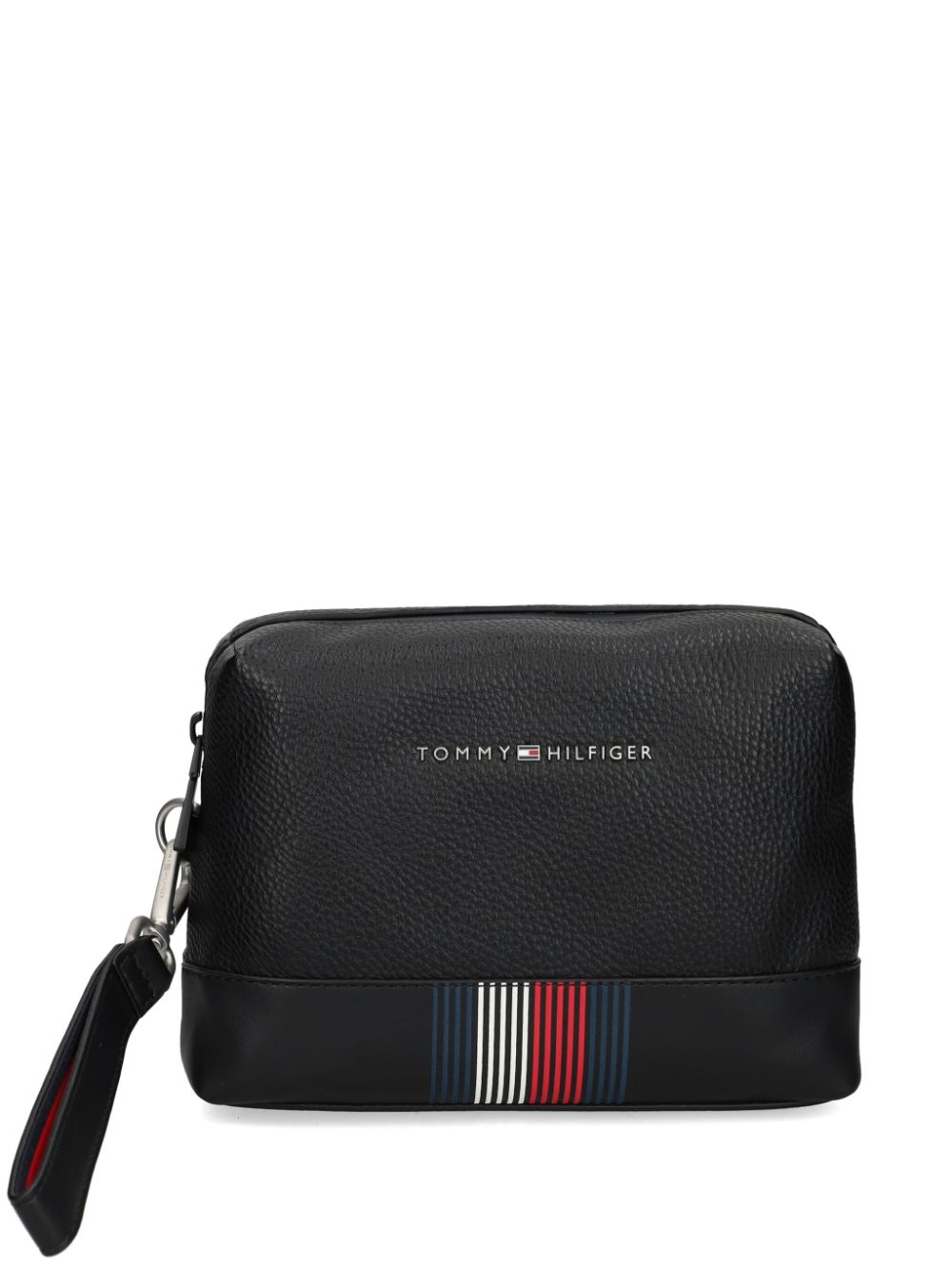 Tommy Hilfiger logo-lettering wash bag - Black von Tommy Hilfiger