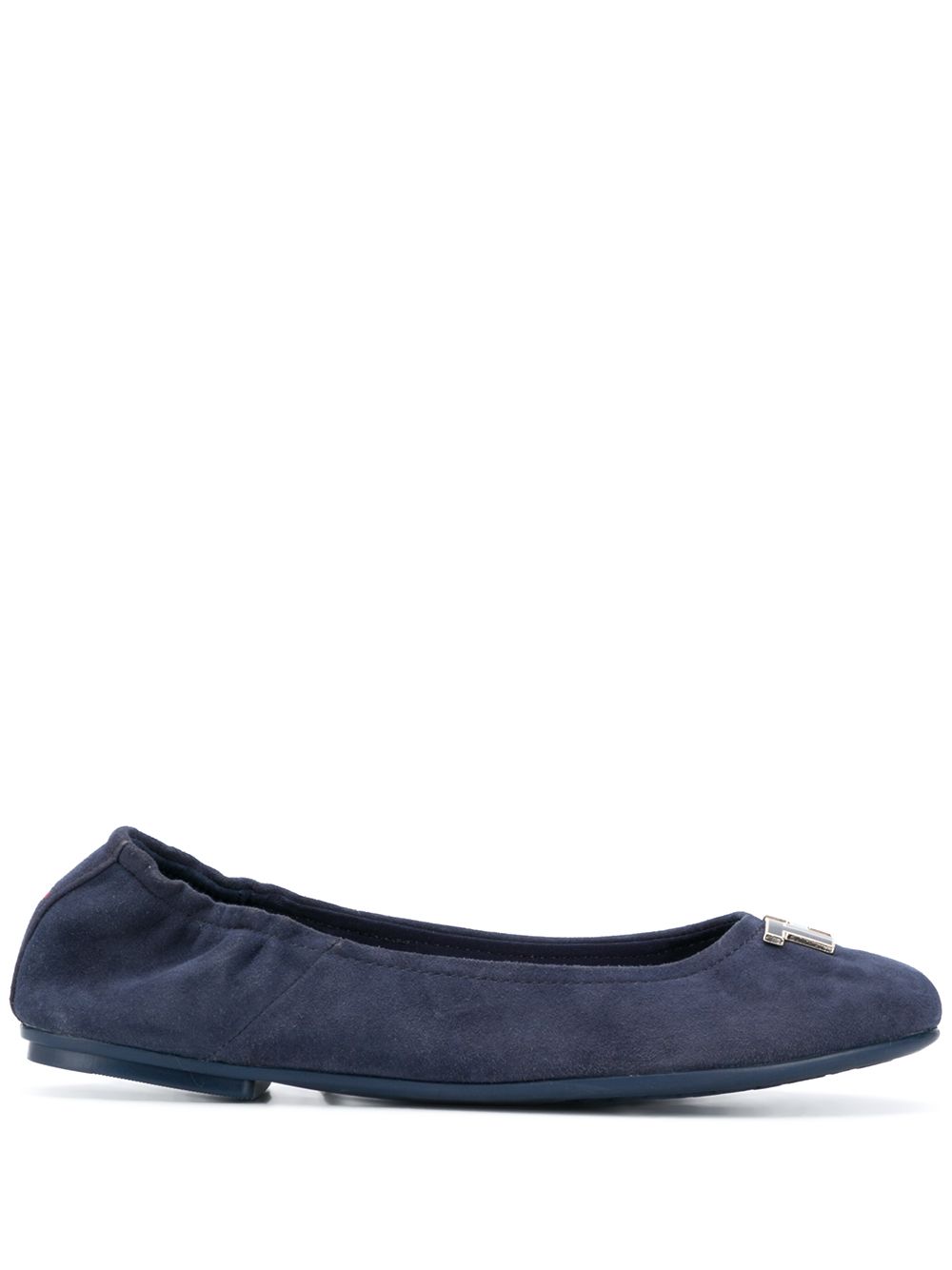 Tommy Hilfiger logo plaque ballerinas - Blue von Tommy Hilfiger