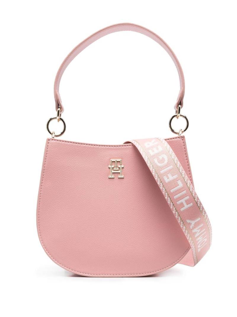 Tommy Hilfiger logo-plaque faux-leather tote bag - Pink von Tommy Hilfiger