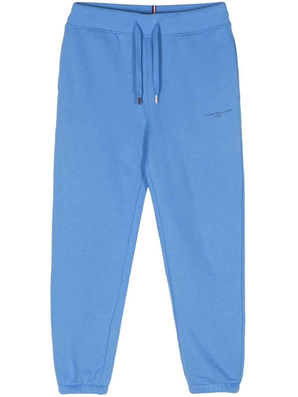 Tommy Hilfiger logo-print drawstring track pants - Blue von Tommy Hilfiger