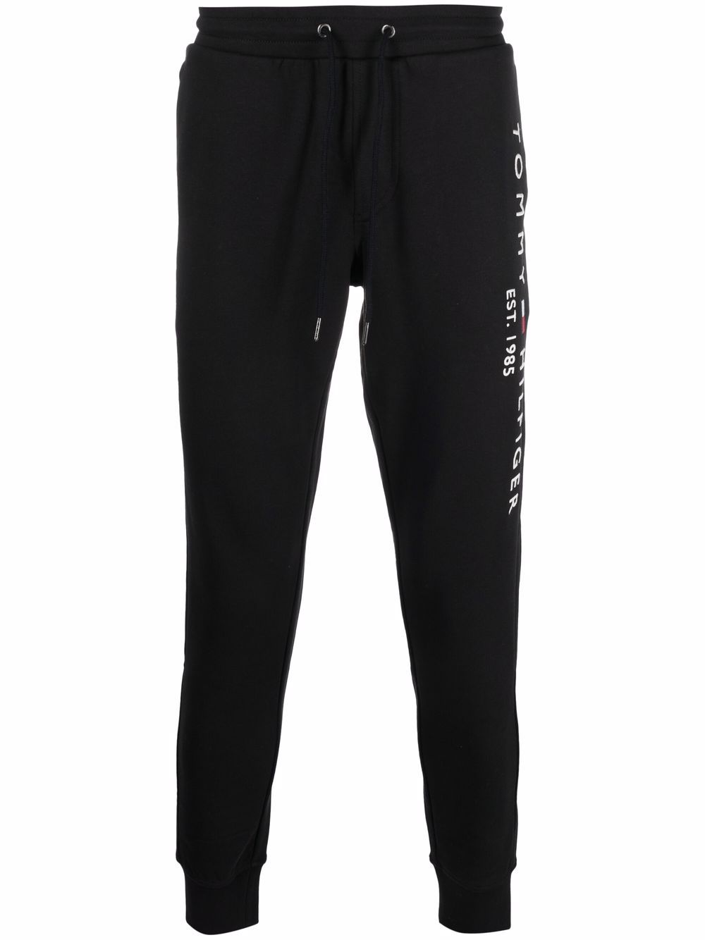 Tommy Hilfiger logo print joggers - Black von Tommy Hilfiger