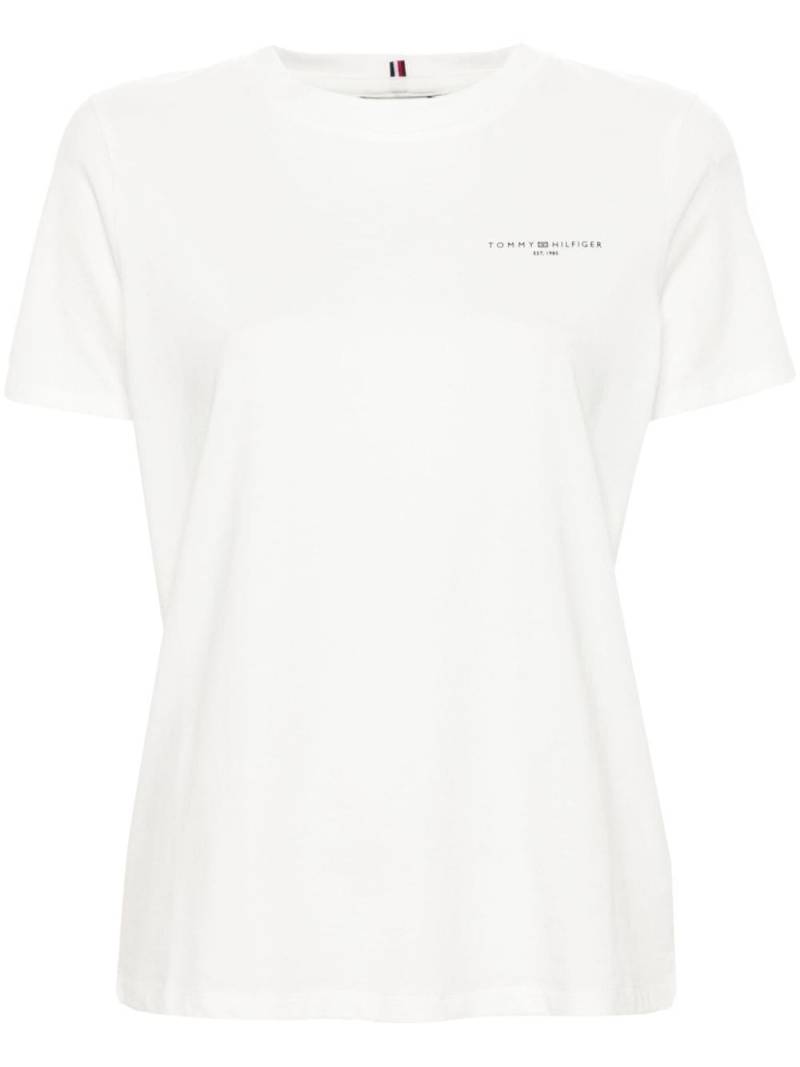 Tommy Hilfiger logo-print organic-cotton T-shirt - White von Tommy Hilfiger