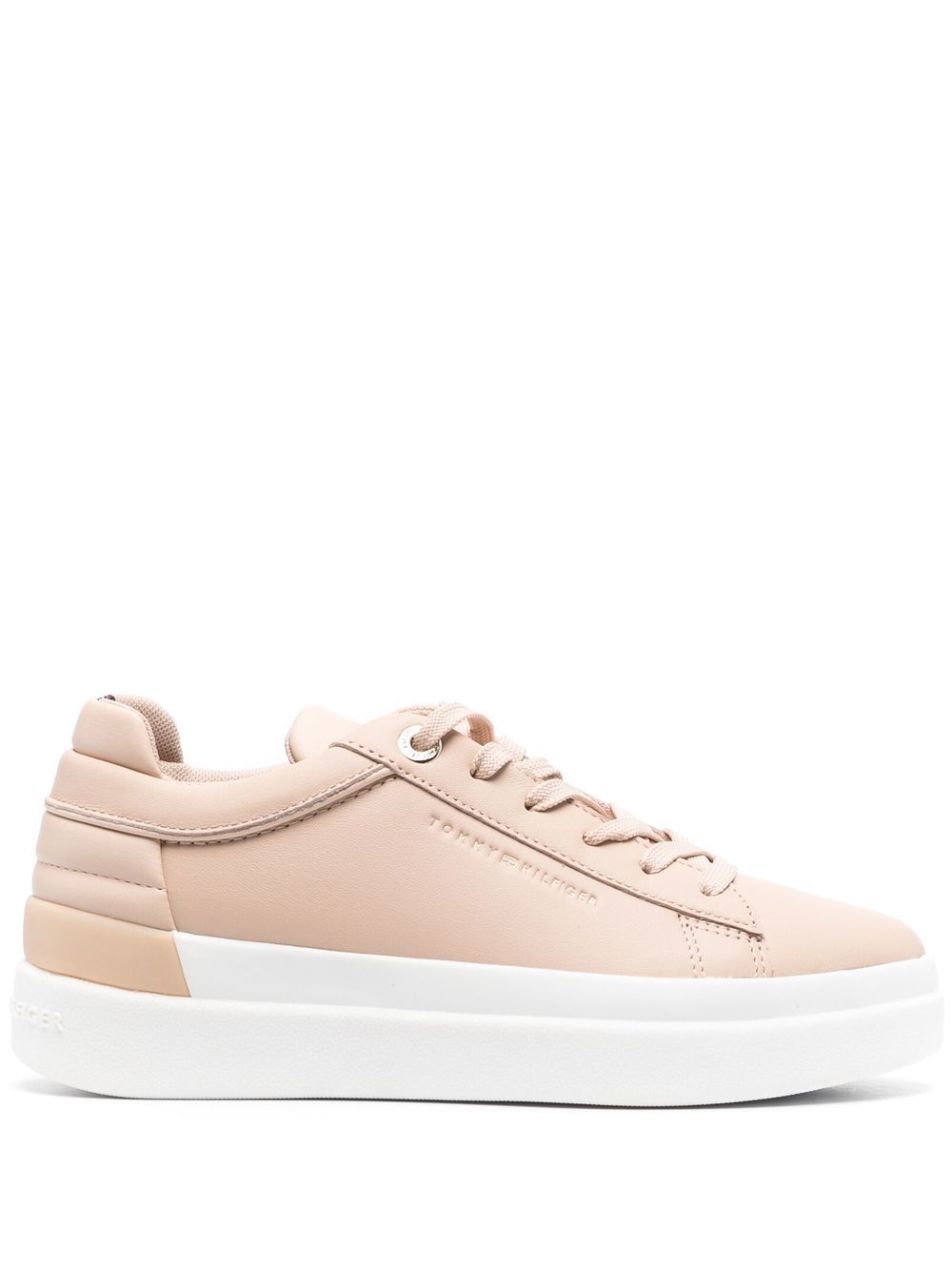 Tommy Hilfiger logo-stamp flatform sneakers - Neutrals von Tommy Hilfiger