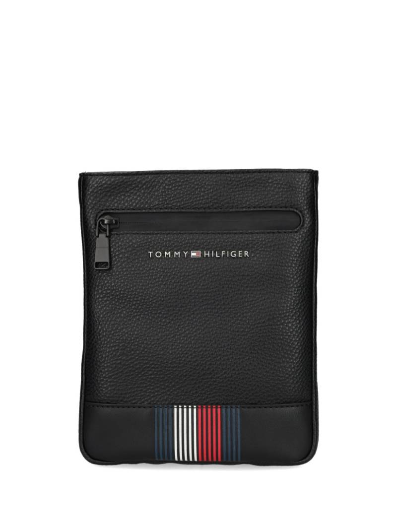 Tommy Hilfiger logo-stamp messenger bag - Black von Tommy Hilfiger