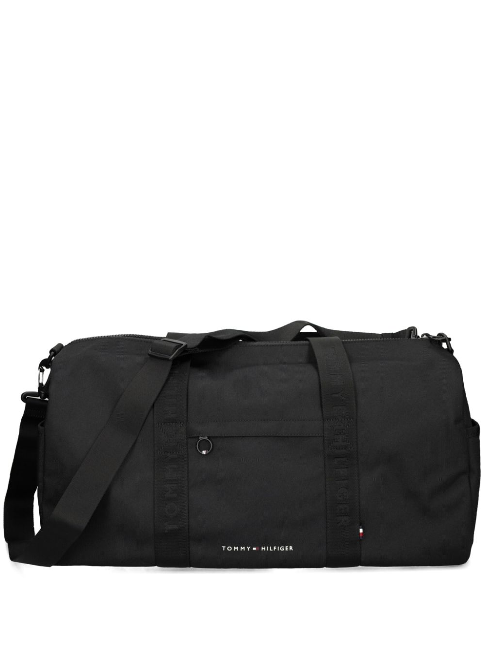 Tommy Hilfiger logo-strap duffle bag - Black von Tommy Hilfiger