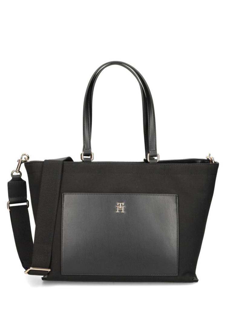 Tommy Hilfiger logo tote bag - Black von Tommy Hilfiger