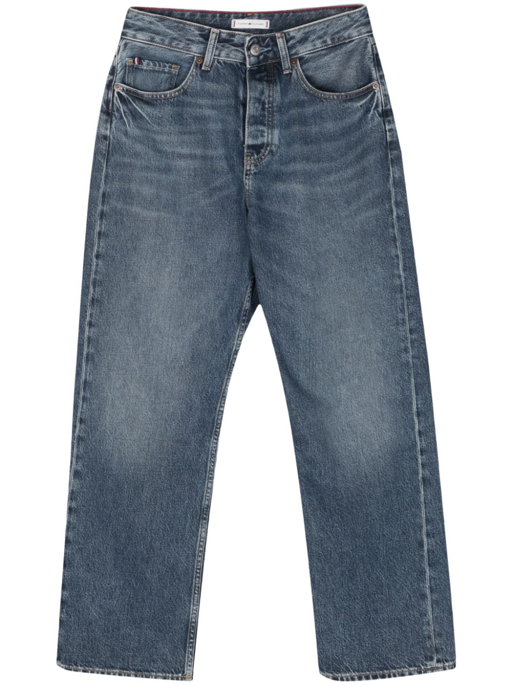 Tommy Hilfiger mid-rise straight-leg jeans - Blue von Tommy Hilfiger