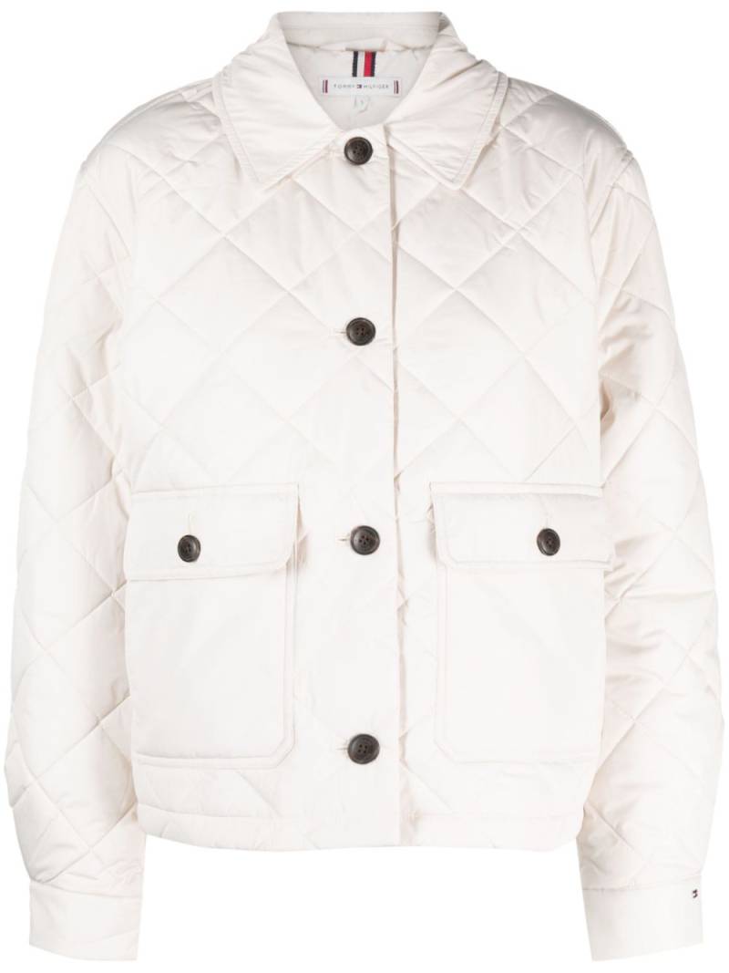 Tommy Hilfiger padded diamond-quilted jacket - Neutrals von Tommy Hilfiger