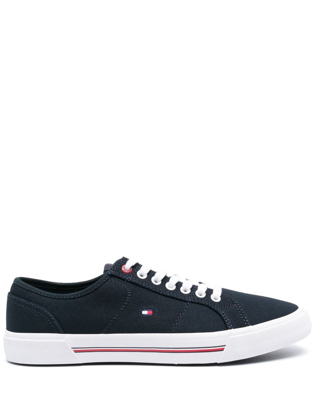 Tommy Hilfiger signature-detail low-top sneakers - Blue von Tommy Hilfiger