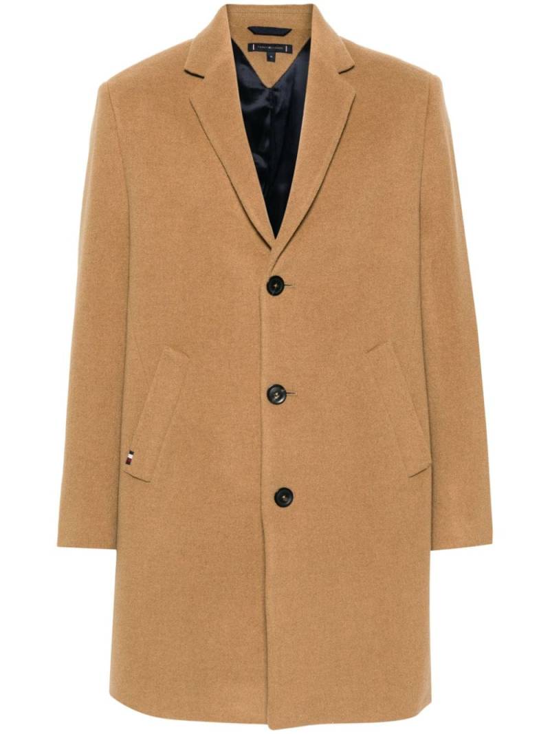 Tommy Hilfiger single-breasted long coat - Brown von Tommy Hilfiger