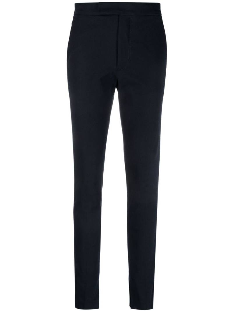 Tommy Hilfiger split-hem cotton slim-fit trousers - Blue von Tommy Hilfiger