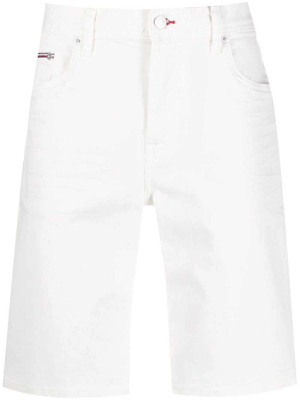 Tommy Hilfiger straight-leg cotton shorts - White von Tommy Hilfiger