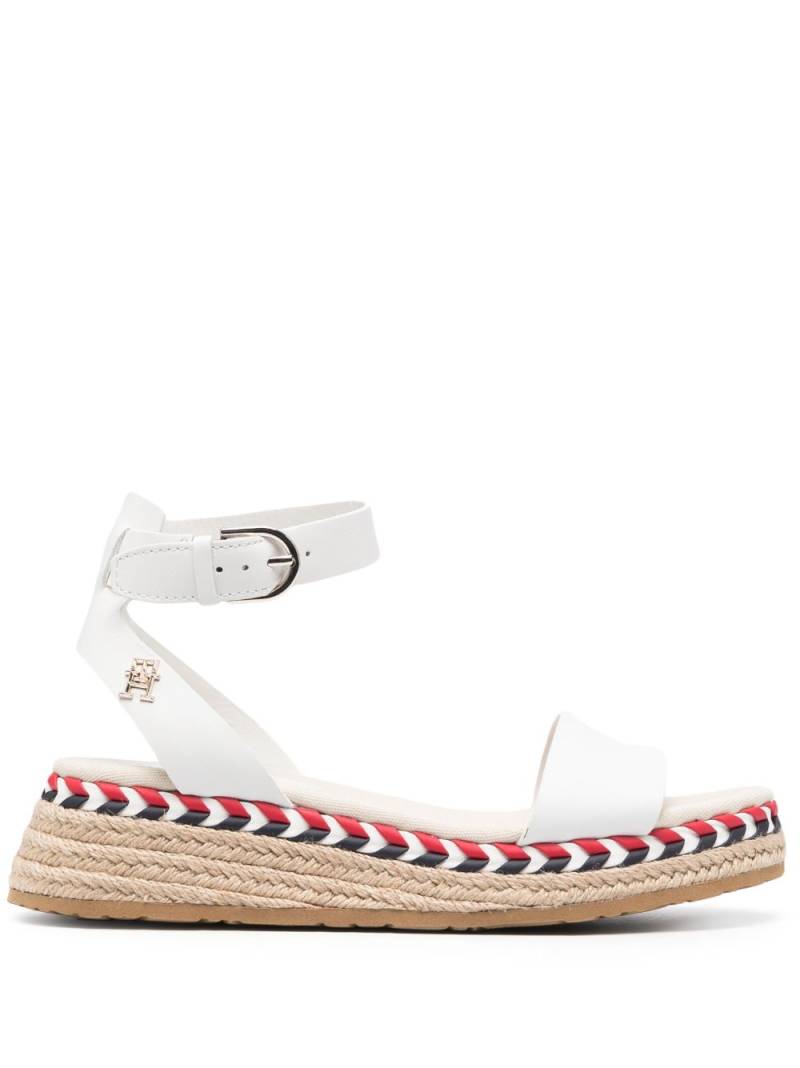 Tommy Hilfiger strap-detail leather espadrilles - White von Tommy Hilfiger