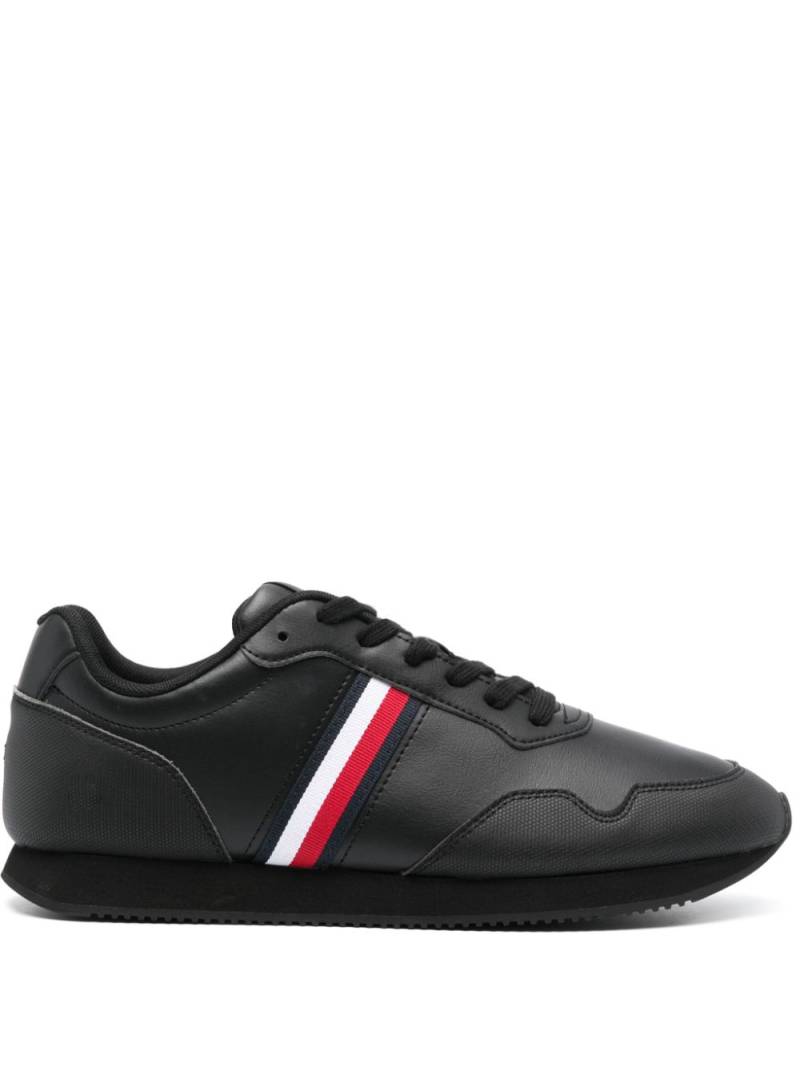 Tommy Hilfiger strip-detail low-top sneakers - Black von Tommy Hilfiger