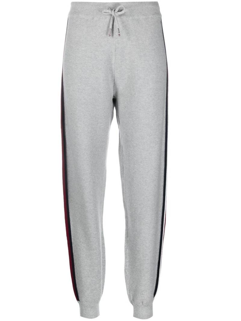 Tommy Hilfiger stripe-detail knitted track pants - Grey von Tommy Hilfiger