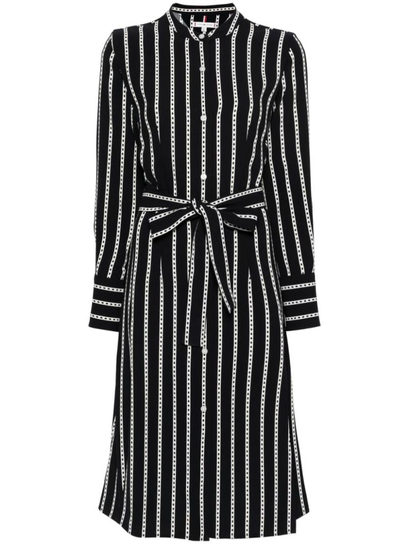 Tommy Hilfiger striped midi dress - Blue von Tommy Hilfiger