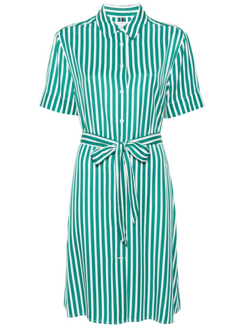 Tommy Hilfiger striped midi shirt dress - Green von Tommy Hilfiger