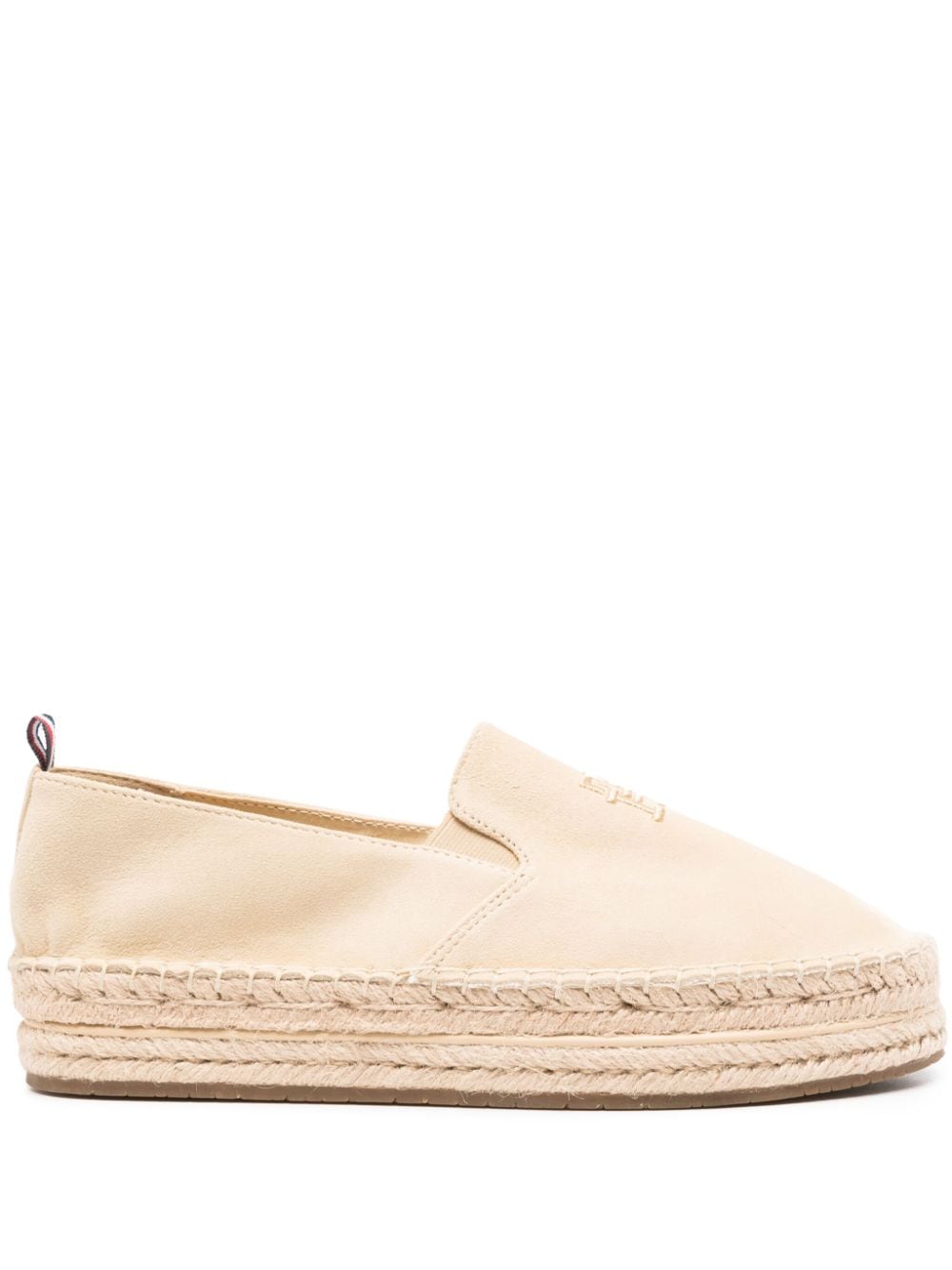 Tommy Hilfiger suede flatform espadrilles - Neutrals von Tommy Hilfiger