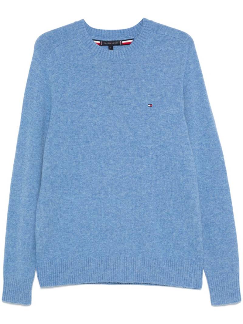 Tommy Hilfiger wool crew-neck sweater - Blue von Tommy Hilfiger