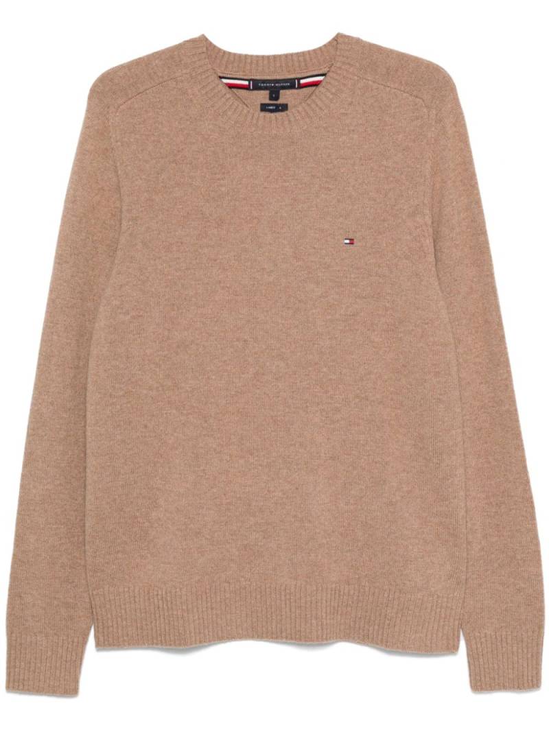 Tommy Hilfiger wool crew-neck sweater - Brown von Tommy Hilfiger