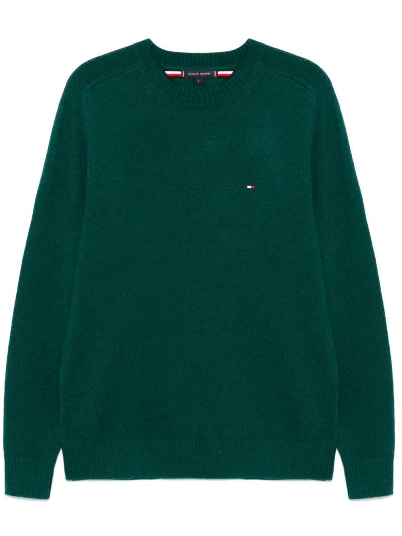 Tommy Hilfiger wool crew-neck sweater - Green von Tommy Hilfiger