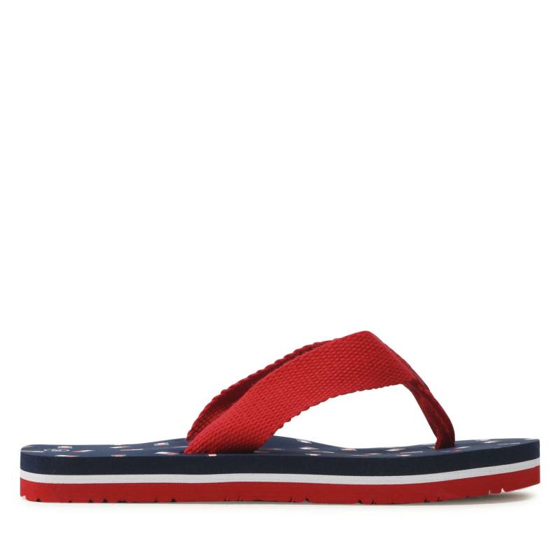 Zehentrenner Tommy Hilfiger Flag Flip Flop T3X8-32923-0058 M Rot von Tommy Hilfiger