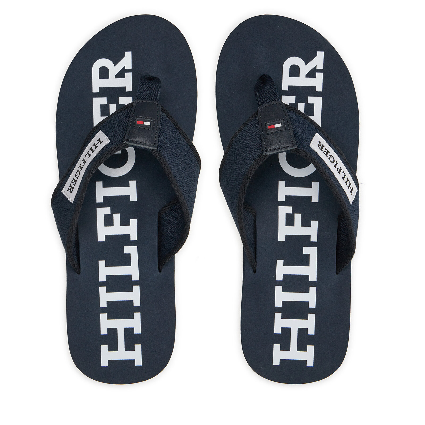 Zehentrenner Tommy Hilfiger Patch Hilfiger Beach Sandal FM0FM05024 Dunkelblau von Tommy Hilfiger