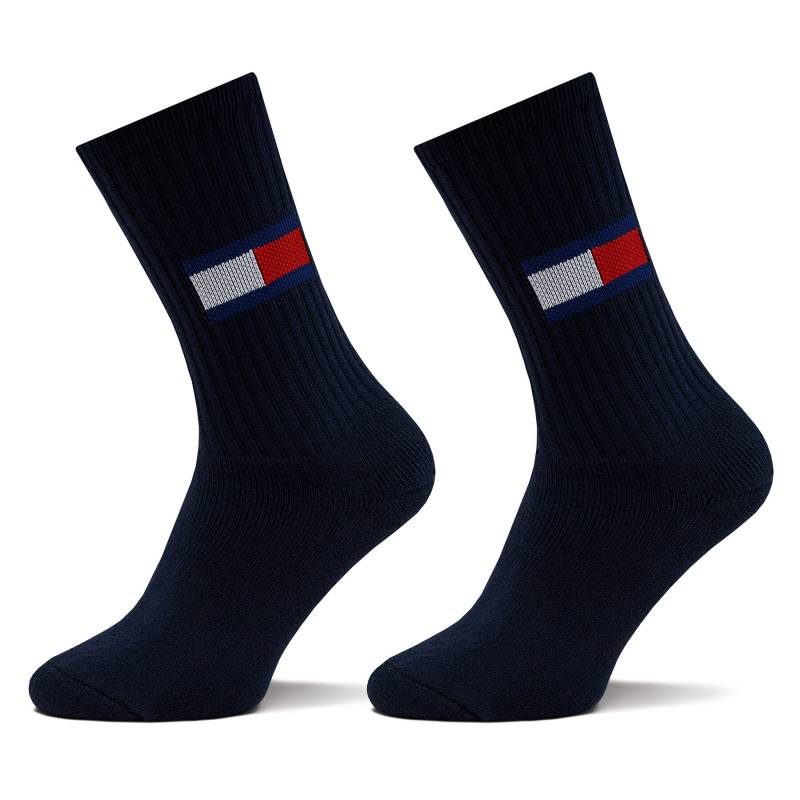 2er-Set hohe Unisex-Socken Tommy Jeans 701228222 Dunkelblau von Tommy Jeans