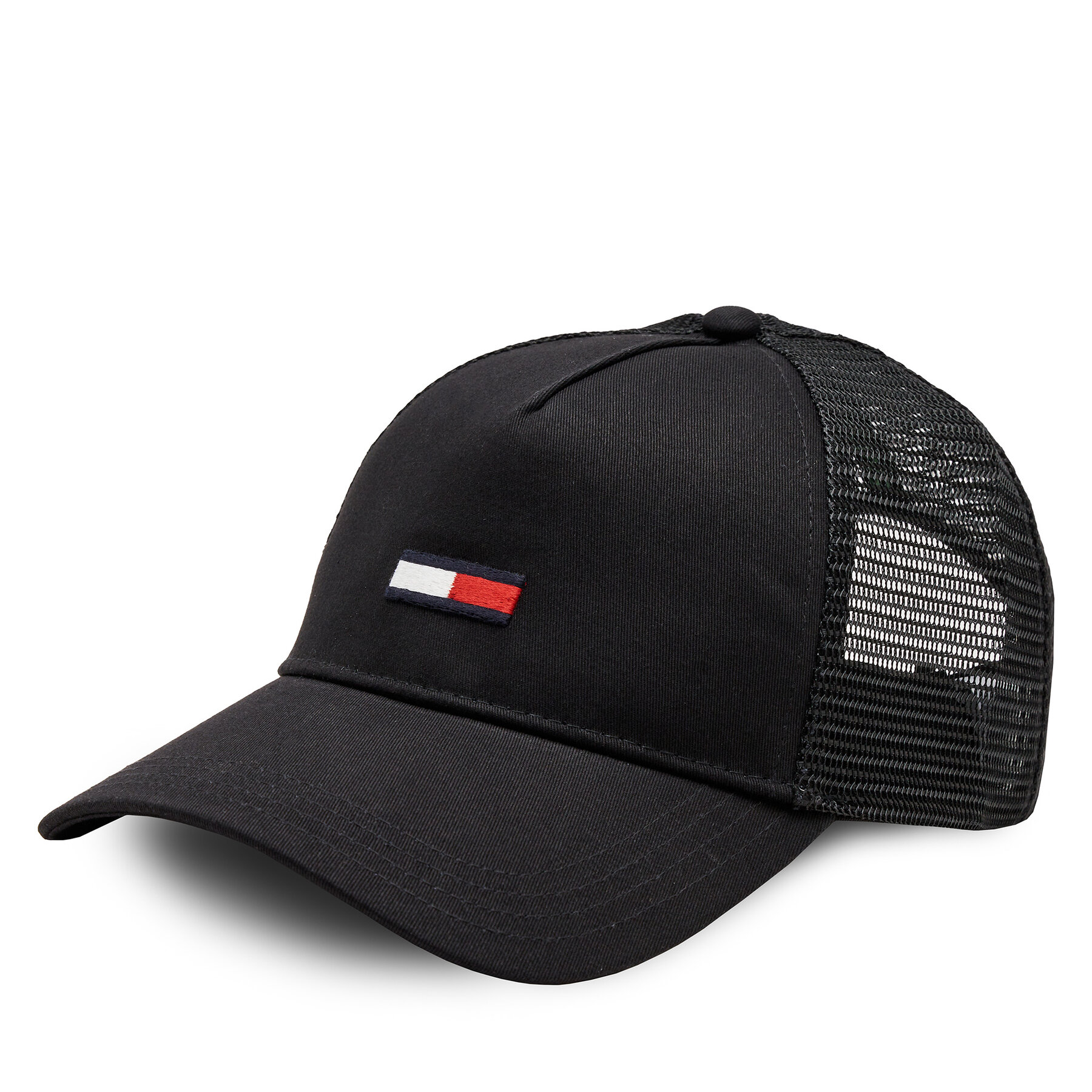 Cap Tommy Jeans Tjm Elongated Flag Trucker Cap AM0AM12425 Schwarz von Tommy Jeans