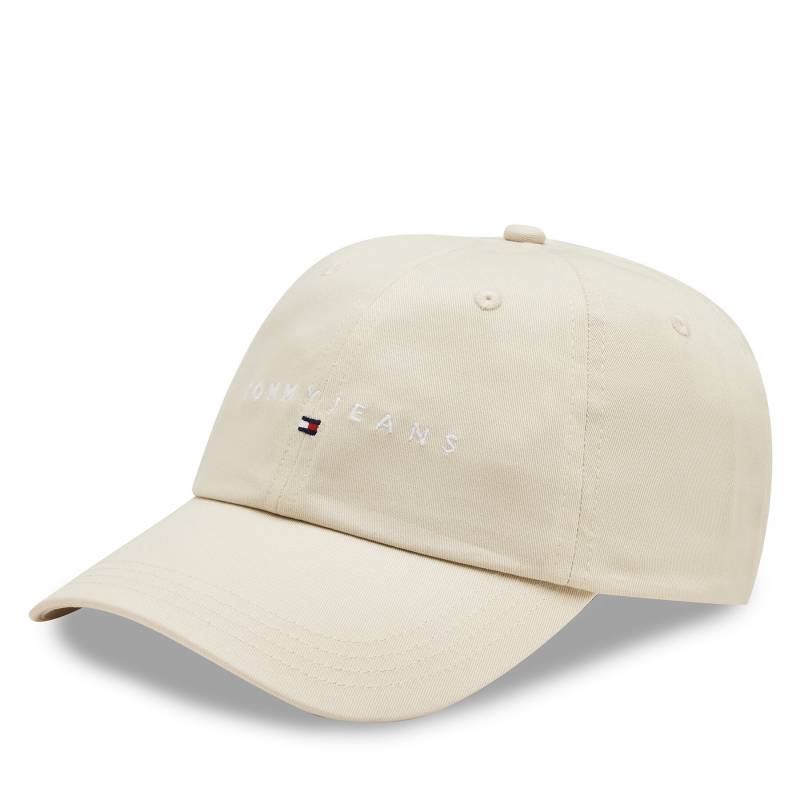 Cap Tommy Jeans Tjm Linear Logo 6-Panel Cap AM0AM12894 Écru von Tommy Jeans