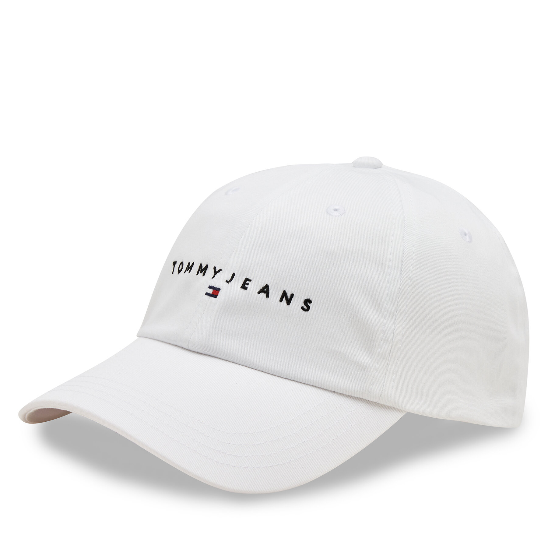 Cap Tommy Jeans Tjm Linear Logo 6-Panel Cap AM0AM12894 Weiß von Tommy Jeans