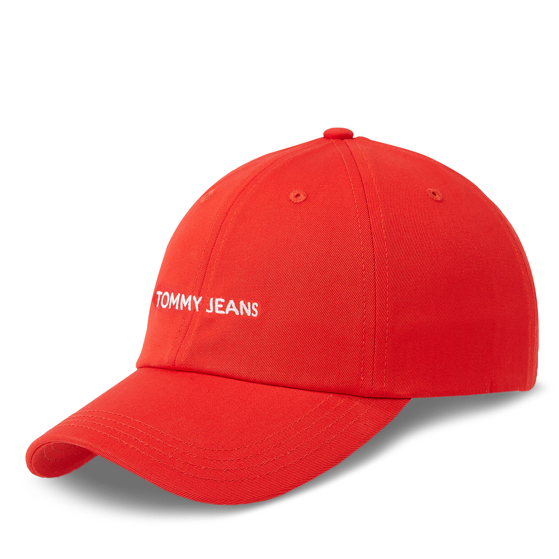 Cap Tommy Jeans Tjw Linear Logo Cap AW0AW15845 Rot von Tommy Jeans