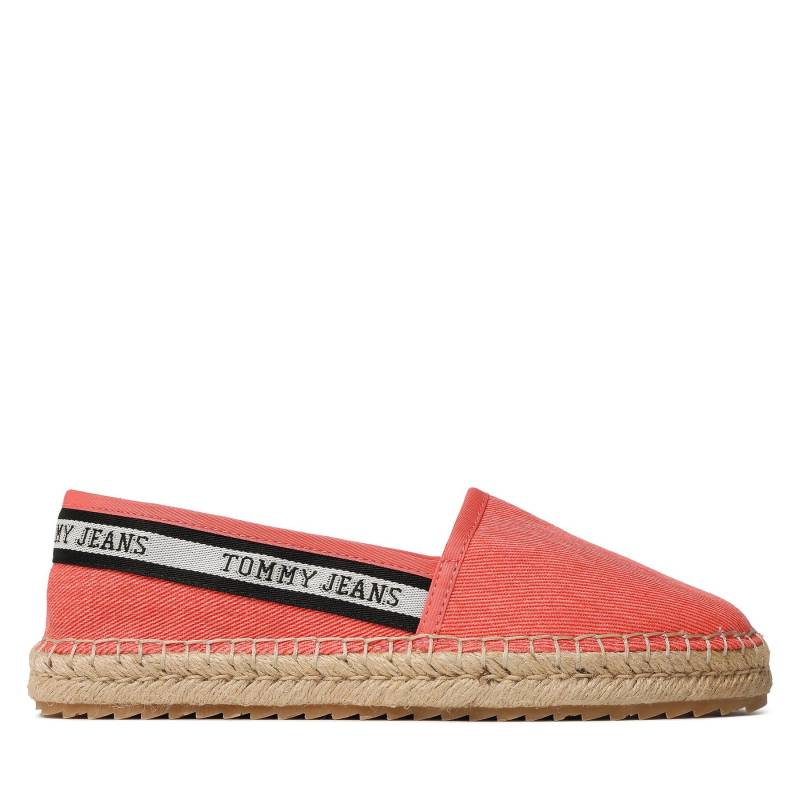 Espadrilles Tommy Jeans Tjw Flatform Webbing Espadrille EN0EN02362 Korallenfarben von Tommy Jeans