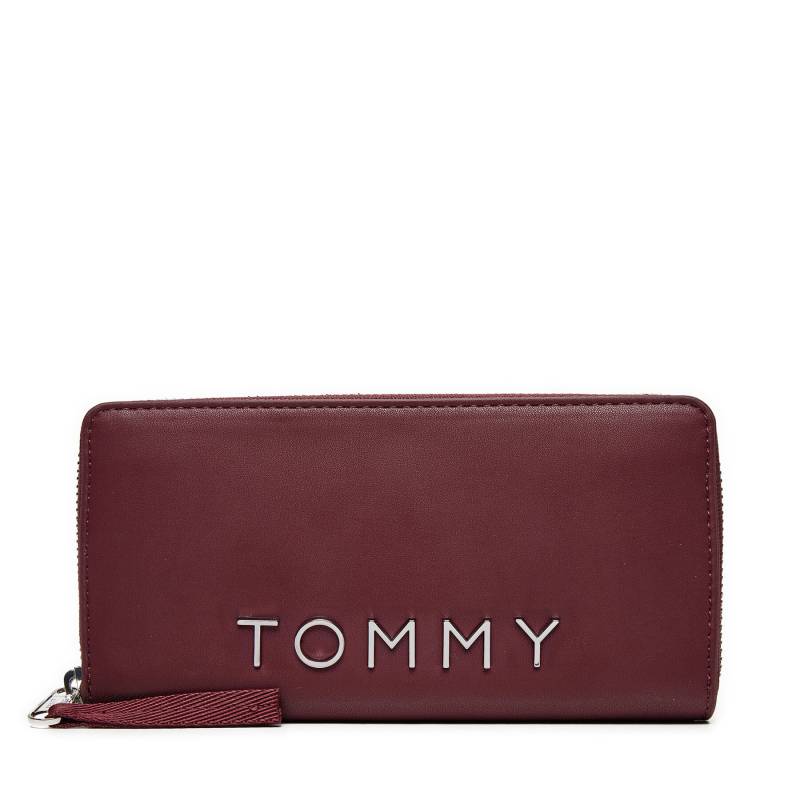 Große Damen Geldbörse Tommy Jeans AW0AW16485 Dunkelrot von Tommy Jeans