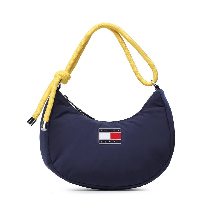 Handtasche Tommy Jeans Tjw Beach Summer Shoulder Bag AW0AW14580 Dunkelblau von Tommy Jeans