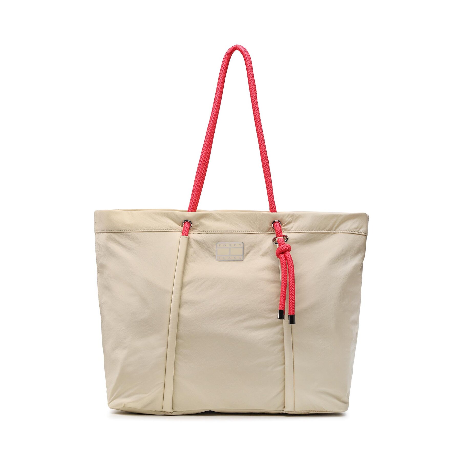 Handtasche Tommy Jeans Tjw Beach Summer Tote AW0AW14583 Beige von Tommy Jeans