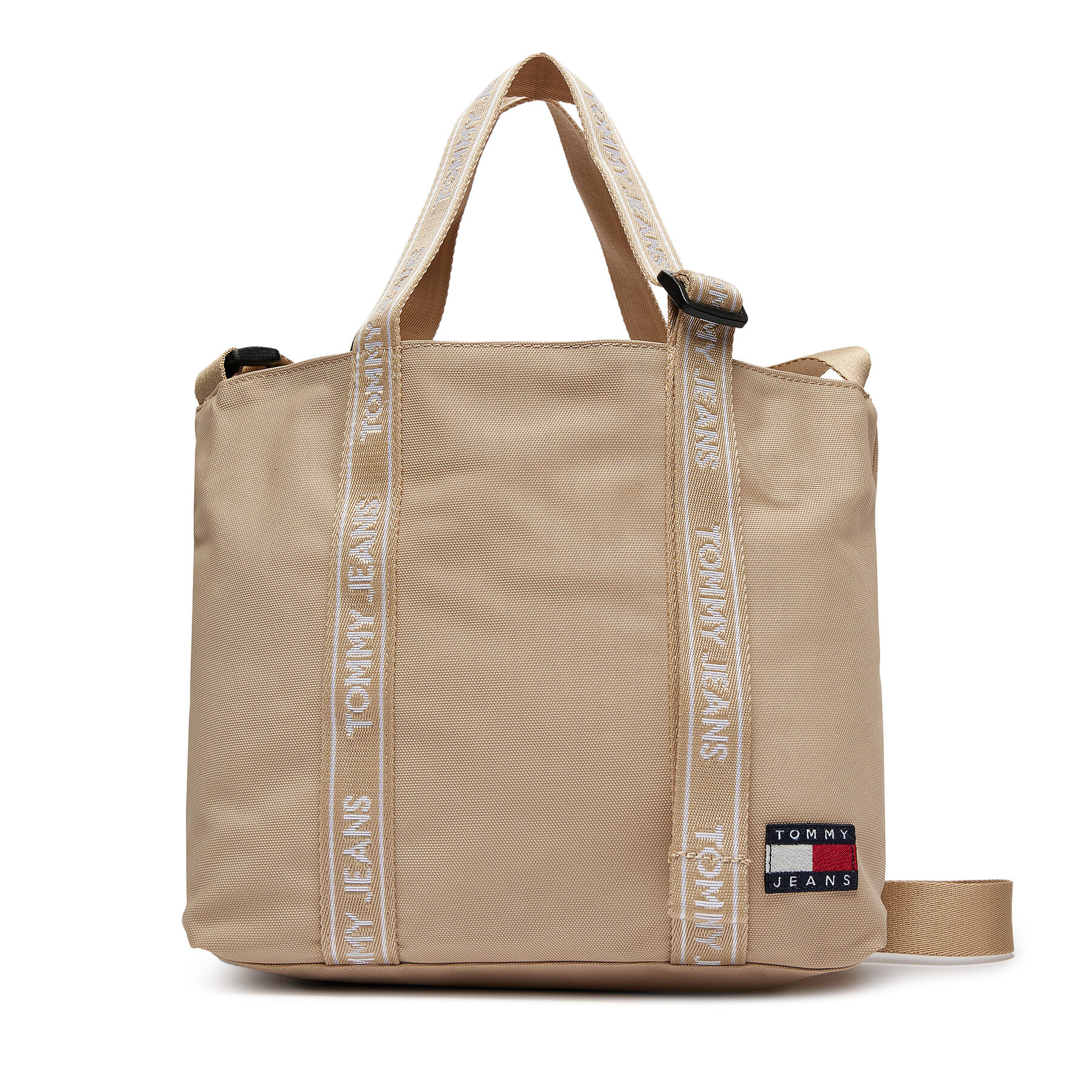 Handtasche Tommy Jeans Tjw Ess Daily Mini Tote AW0AW16277 Beige von Tommy Jeans