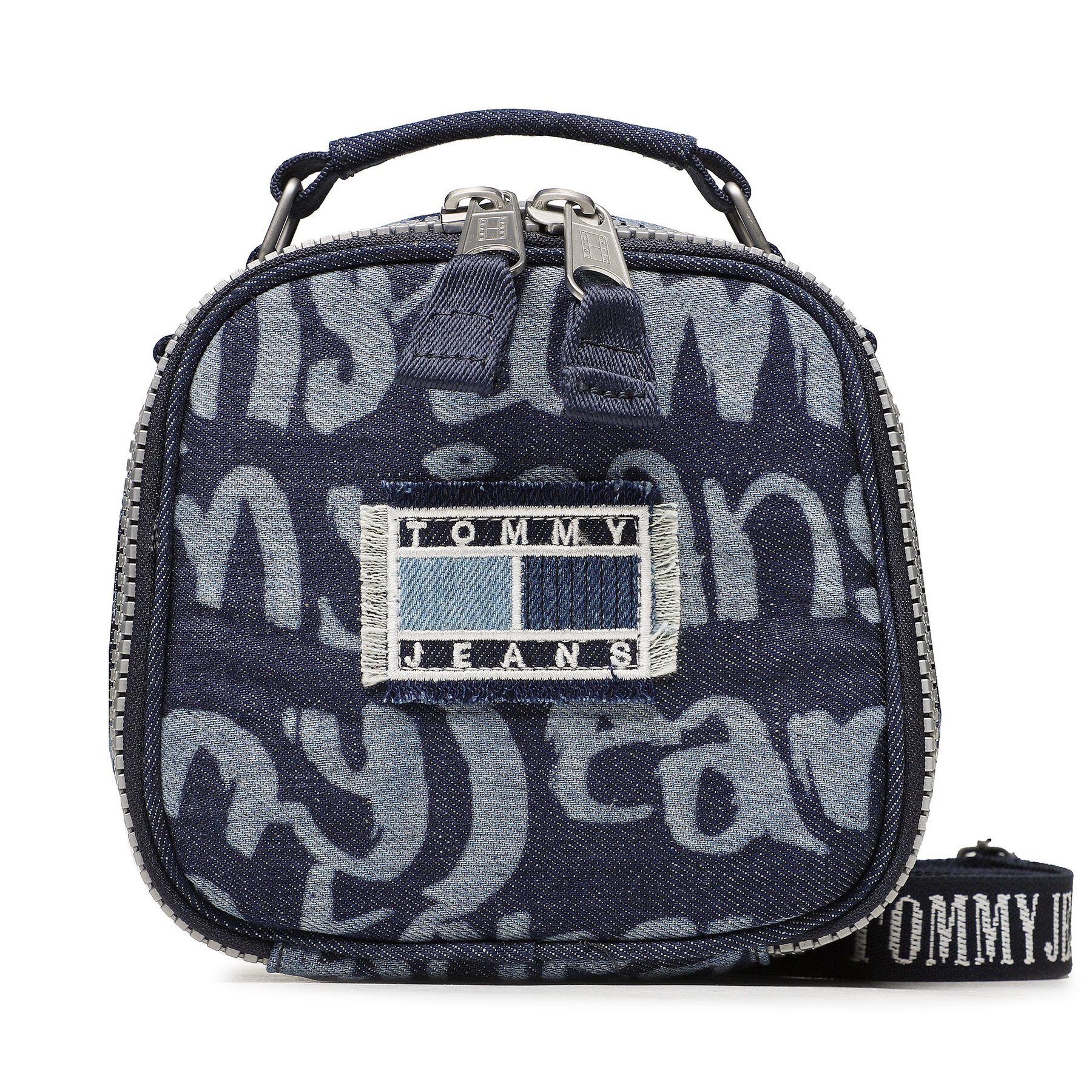 Handtasche Tommy Jeans Tjw Heritage Crossover Denim AW0AW15173 Dunkelblau von Tommy Jeans