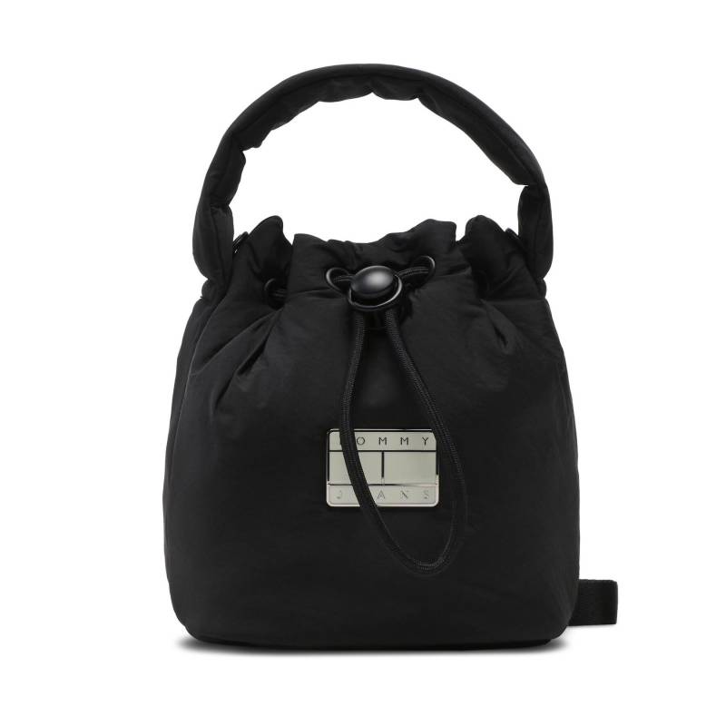 Handtasche Tommy Jeans Tjw Hype Conscious Bucket Bag AW0AW14142 Schwarz von Tommy Jeans