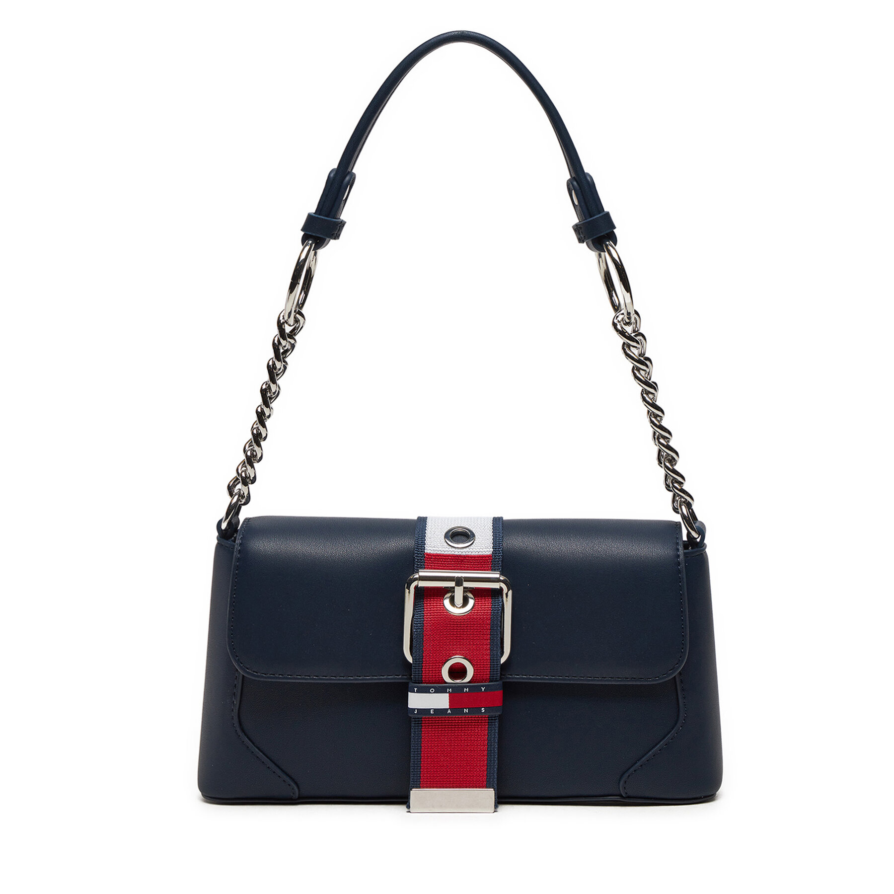 Handtasche Tommy Jeans Tjw Idol Shoulder Bag AW0AW16282 Dunkelblau von Tommy Jeans