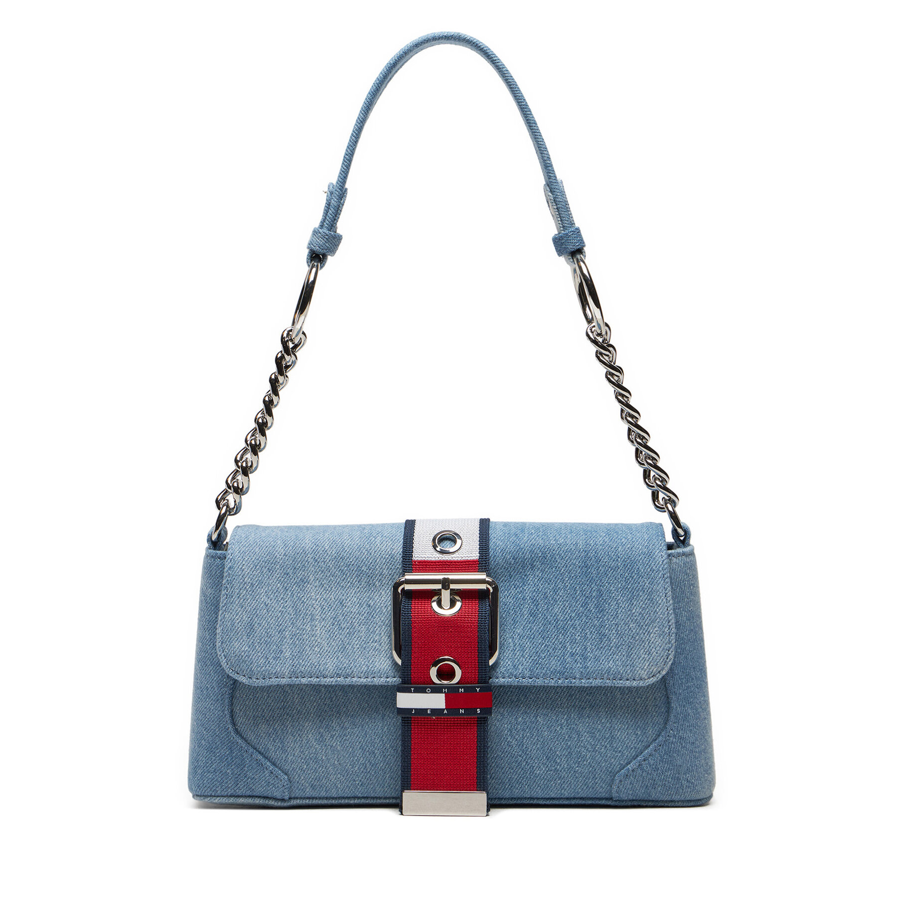 Handtasche Tommy Jeans Tjw Idol Shoulder Bag Denim AW0AW16694 Blau von Tommy Jeans