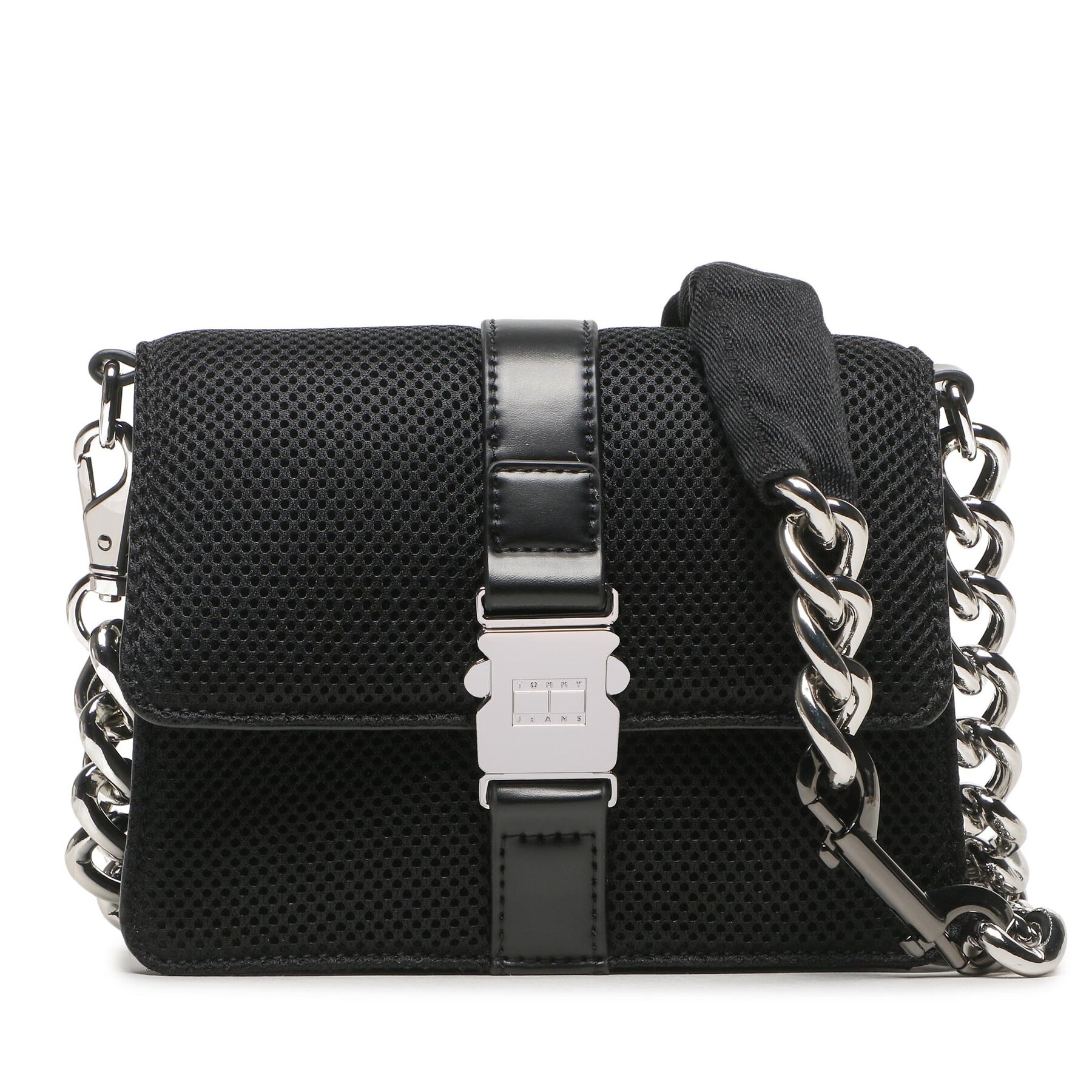 Handtasche Tommy Jeans Tjw Item Crossover Mesh AW0AW14970 Schwarz von Tommy Jeans