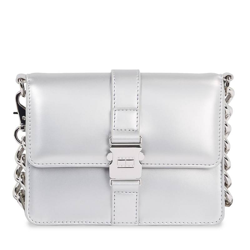 Handtasche Tommy Jeans Tjw Item Crossover Metallic AW0AW14971 Silberfarben von Tommy Jeans