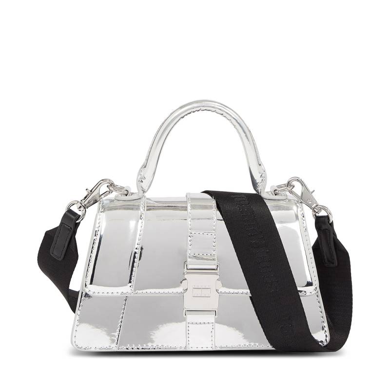 Handtasche Tommy Jeans Tjw Item Crossover Metallic AW0AW15422 Silberfarben von Tommy Jeans