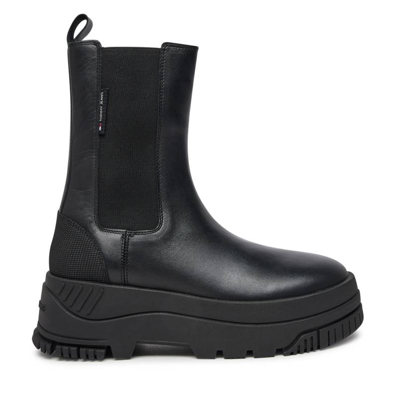 Klassische Stiefeletten Tommy Jeans Tjw Chelsea Flatform Boot EN0EN02597 Schwarz von Tommy Jeans