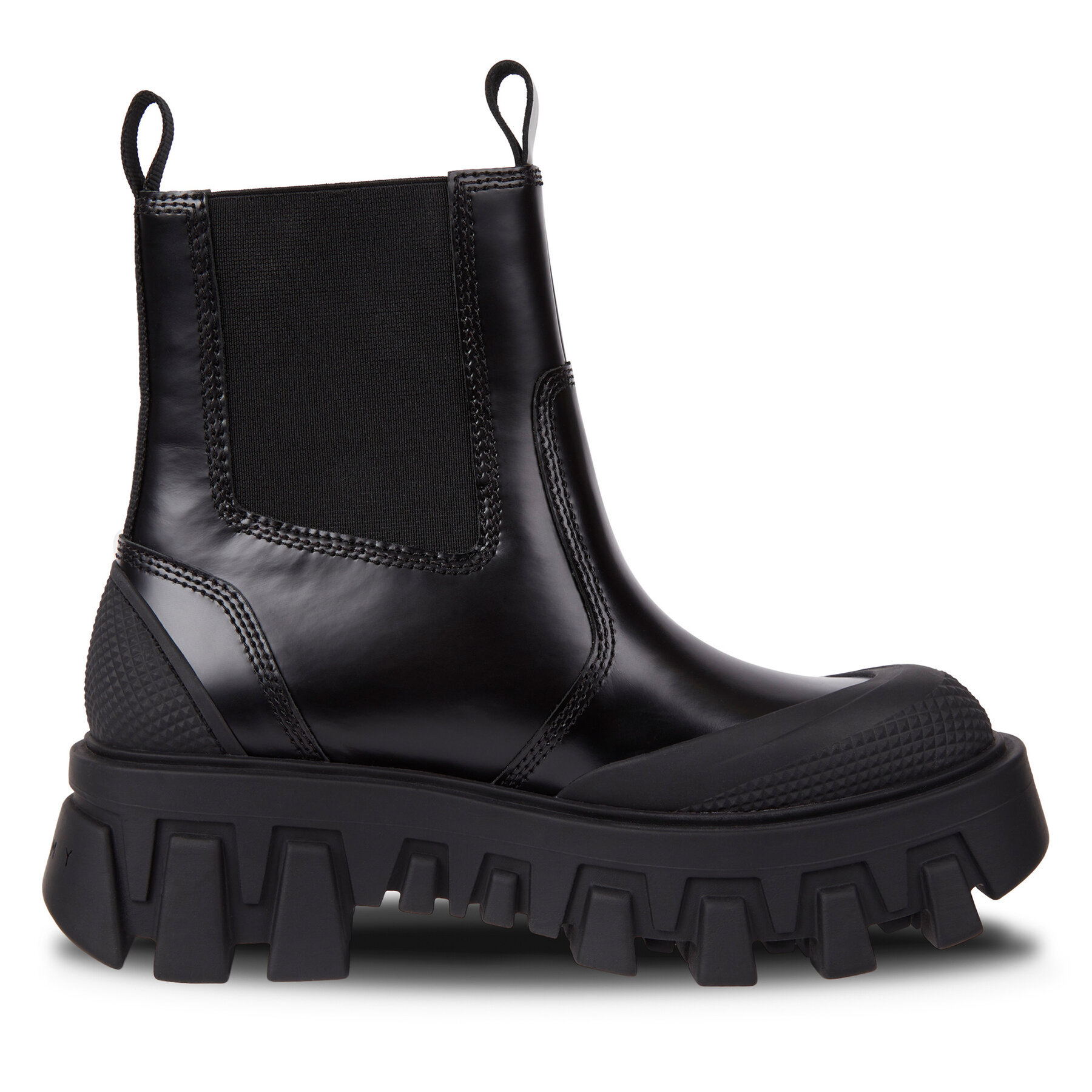 Klassische Stiefeletten Tommy Jeans Tjw Chunky Chelsea Mix Material EN0EN02375 Schwarz von Tommy Jeans