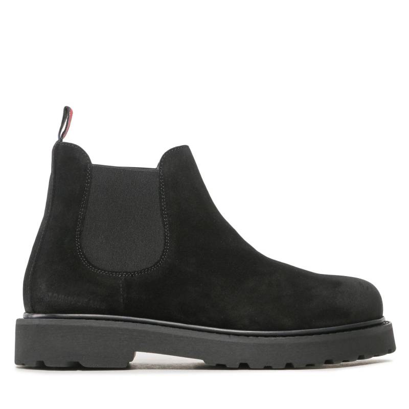 Klassische Stiefeletten Tommy Jeans Tommy Jeans Suede Boot EM0EM01205 Schwarz von Tommy Jeans