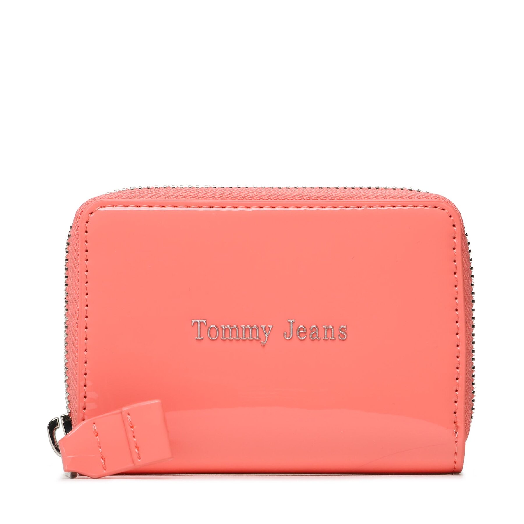 Kleine Damen Geldbörse Tommy Jeans Tjw Must Small Za Patent AW0AW14974 Korallenfarben von Tommy Jeans