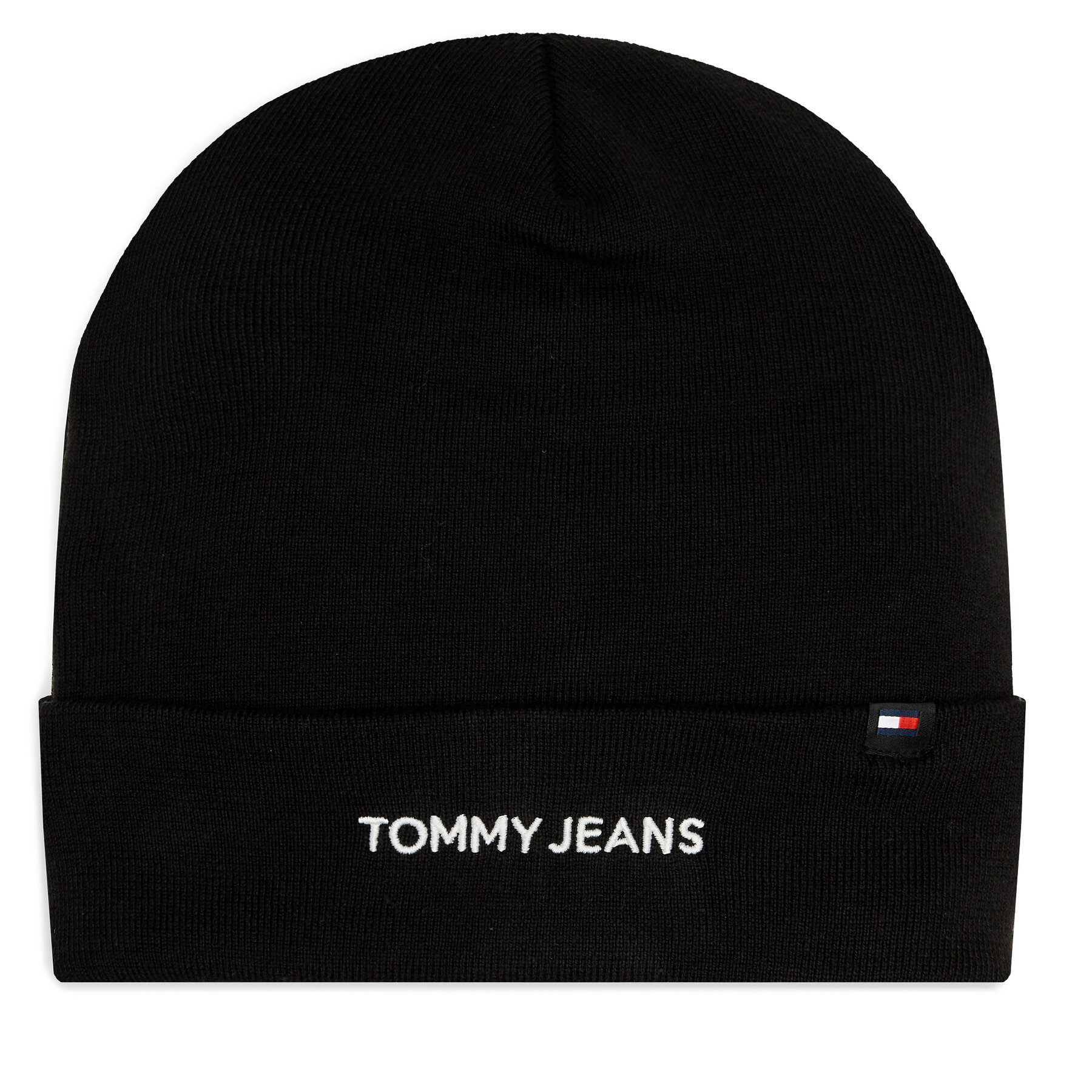 Mütze Tommy Jeans Linear Logo AM0AM12025 Schwarz von Tommy Jeans