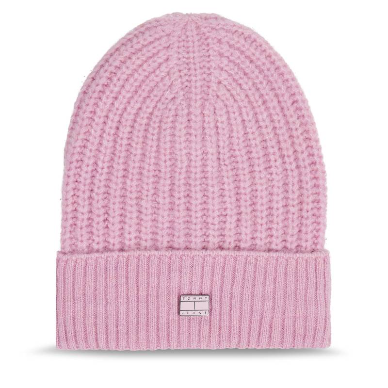 Mütze Tommy Jeans Tjw Cosy Knit Beanie AW0AW15462 Rosa von Tommy Jeans